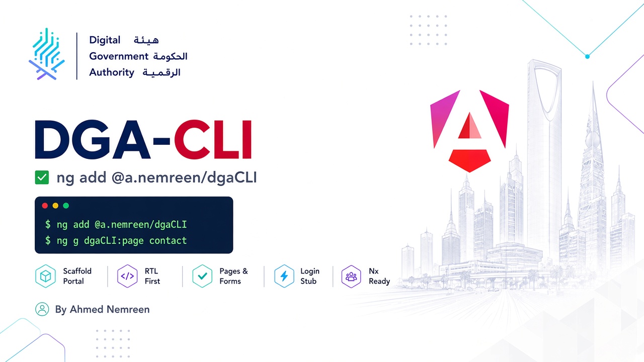 DGA CLI — ng add @a.nemreen/dga-cli