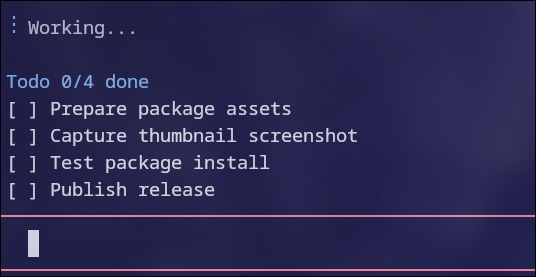 Todo progress widget