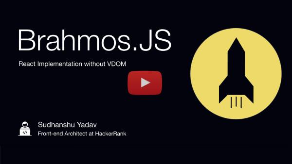 Brahmos.js: React without VDOM