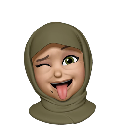 Kulthum — Happy Winking A composed woman in a wrapped hijab with green eyes and a tiny beauty mark. A happy wink with a playful smile.