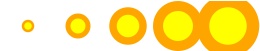 Colorful data circles