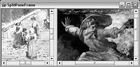 Using a split pane