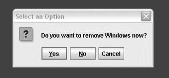 Using a confirmation dialog