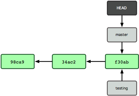 Figure 3-5. HEAD file pointing to the branch you're on.