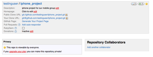 Figure 4-10. GitHub administration page.