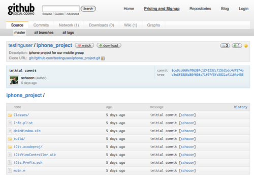 Figure 4-13. A GitHub main project page.