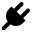 /black/png/32/plug.png