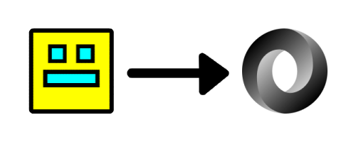 Geometry Dash Level to JSON Logo