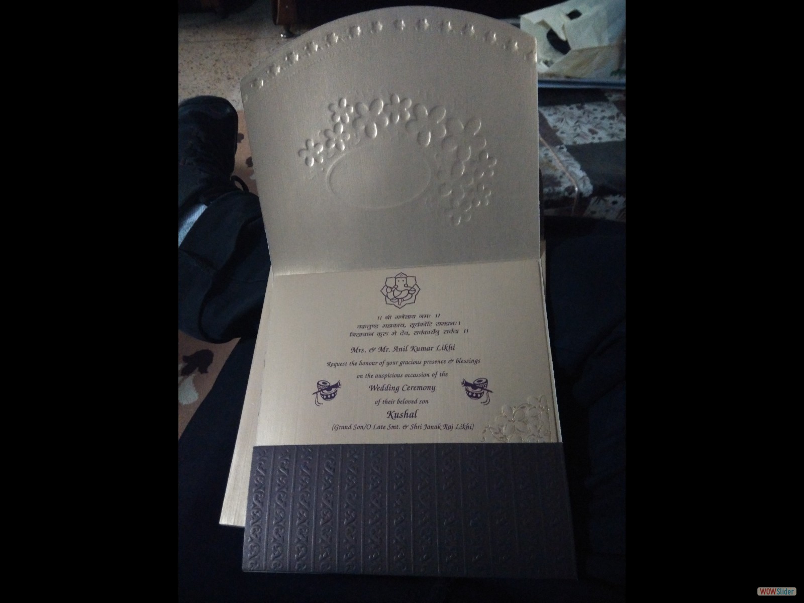 Opened Card