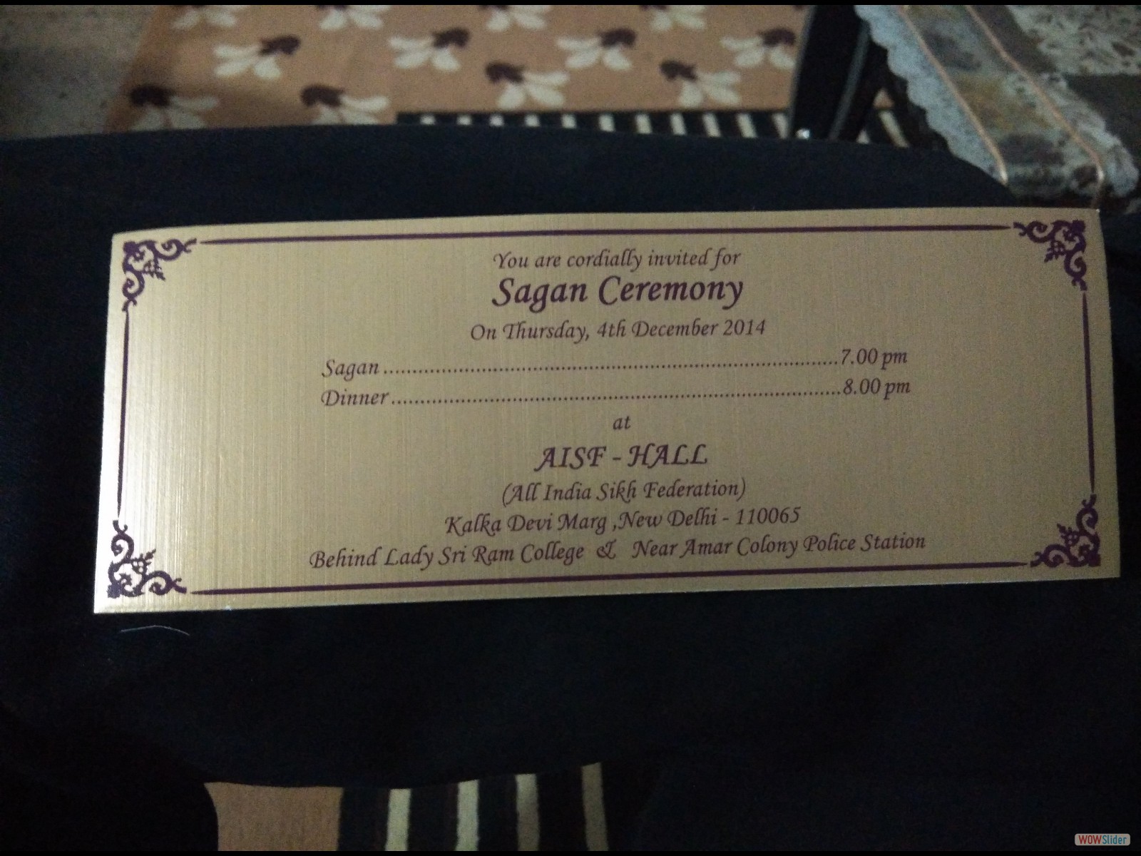 Sagan Invitation