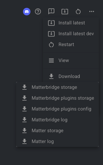 Download Matterbridge Log Screenshot