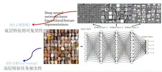对于层级的CNN结构来说，不同层级的神经元学习到了不同类型的图像特征，由底向上特征形成层级结构