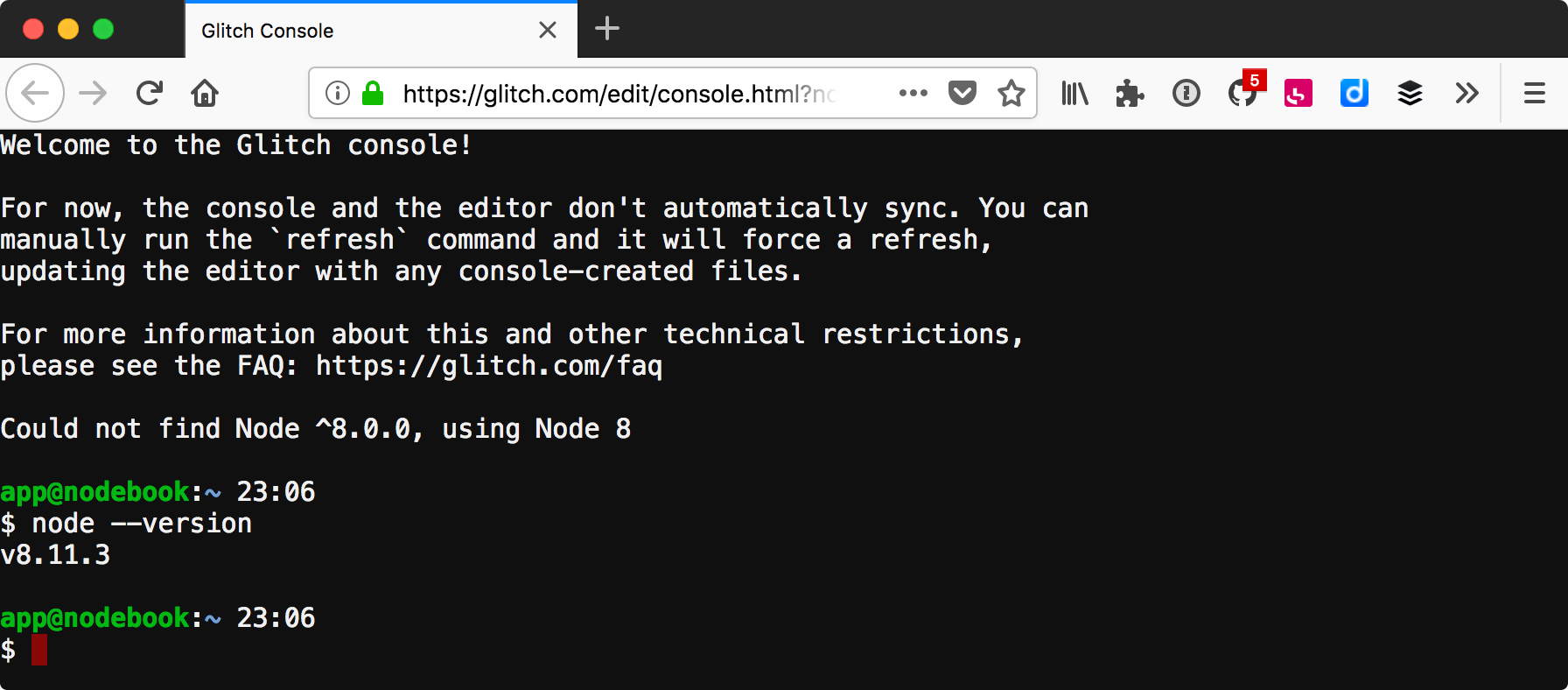 glitch terminal