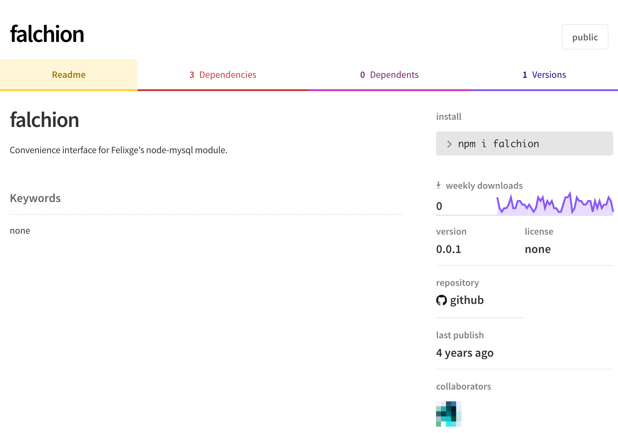 npm package falchion