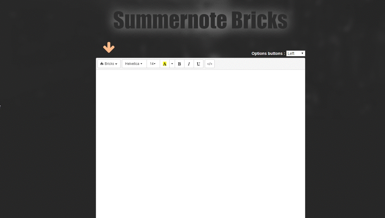 Summernote-bricks Demo