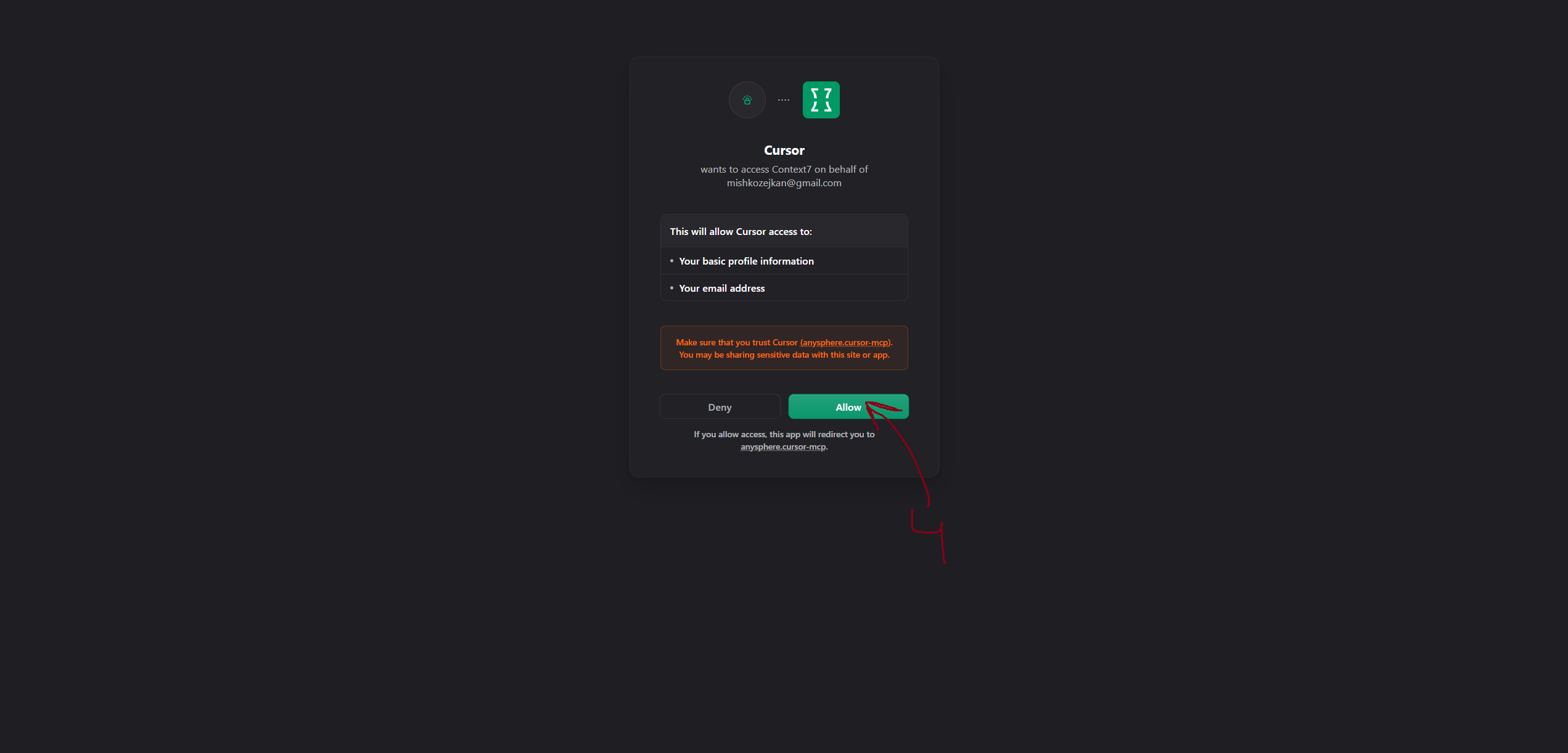 Step 3 - Allow OAuth Access